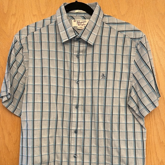 Original Penguin Classic Fit Short Sleeve Button Down Shirt - Picture 1 of 9
